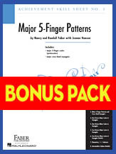 Achievement Skill Sheets Bonus Pack piano sheet music cover